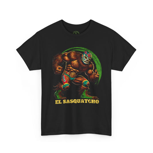 El Sasquatcho Unisex Heavy Cotton Tee - Fun Monster Graphic T-Shirt for Fans and Collectors