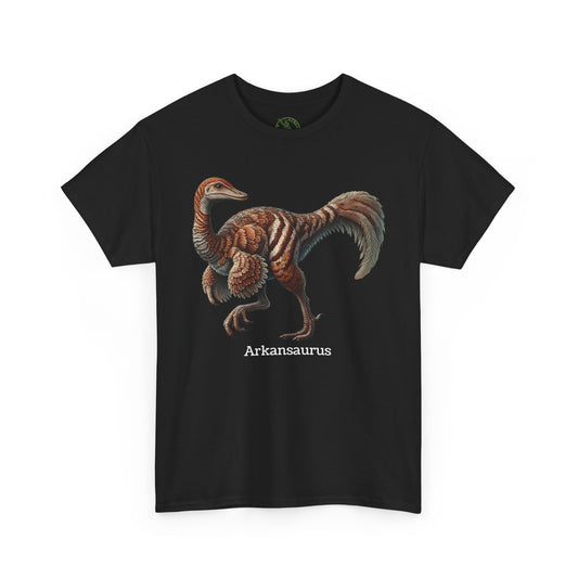 Arkansaurus Unisex Heavy Cotton Tee - Casual Dinosaur Graphic Shirt